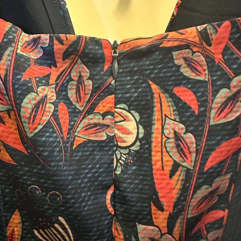 Aerie Navy and Pink Asymmetrical Dress - Picture 8 of 11